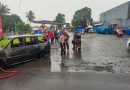Sebuah Mobil Terbakar di SPBU Leuwiliang, Pihak Kepolisian Lakukan Olah TKP