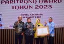 Bupati Musi Rawas Kembali Terima Penghargaan Paritrana Award Tingkat Provinsi Sumsel Tahun 2023