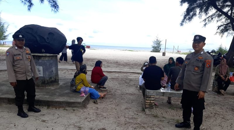 Polres Beltim dan Jajaran Lakukan Patroli Objek Wisata di Belitung Timur
