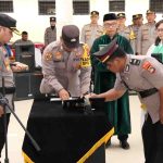 Polres Belitung Timur Gelar Upacara Pelantikan Kasat Binmas dan Serah Terima Jabatan Kasi Propam