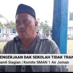 Ketua Komite Akan Laporkan Kepsek SMAN 1 Air Joman ke Kejaksaan Tinggi Sumatera Utara, Terkait Dana Swakelola DAK 3,7 M