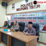 Kapolres Belitung Timur Pimpin Rakor Lintas Sektor Operasi Ketupat Menumbing Tahun 2025