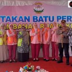 Ketua PYKB Daerah Kep. Babel Lakukan Peletakan Batu Pertama Penambahan Ruang di TK Kemala Bhayangkari 05 Manggar