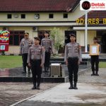 Kapolres Belitung Timur Pimpin Apel Pagi, Apresiasi Prestasi Personelnya dalam Pelayanan Prima dari Kapolri                                     