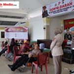 Polres Belitung Timur Gelar Bakti Kesehatan Donor Darah Sambut Hari Bhayangkara ke-79