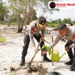 Kapolda Babel Kunjungi Belitung Timur, Tanam Pohon di Objek Wisata SD Laskar Pelangi