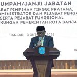 Pengambilan Sumpah Pelantikan Pejabat Kota Banjar Oleh Walikota Banjar