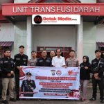 Rangkaian HUT Humas Ke 74, Polres Belitung Timur Gelar Bakti Kesehatan Donor Darah