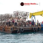 Jaga Kelestarian Alam, Ditlantas Polda Babel Lepas Rumpon Hingga Tanam Pohon di Kawasan Pantai Rebo