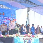 Kapolres Purwakarta Hadiri Apel Ojol Kamtibmas Bersama Kapolri di Soreang, Jawa Barat