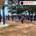 Semarak HUT Polairud ke-75, Personel Sat Polairud Polres Belitung Timur Gelar Olahraga Bersama di Mako Sat Polairud