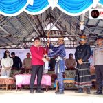 Bhabinkamtibmas Polsek Manggar Hadiri Pembukaan Festival Bahari Desa Buku Limau 2025