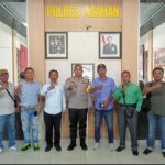 Kapolres Asahan Menerima Audensi Panitia Natal Wartawan dan LSM 2025 Diruang Kerjanya