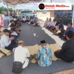 Kapolsek Kelapa Kampit Hadiri Doa Bersama Pembangunan SMA Unggul Garuda di Desa Mayang