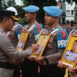 Tegakkan Disiplin dan Marwah Institusi, Polres Purwakarta Gelar Upacara PTDH Anggota Polri