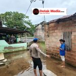 Sat Polairud Polres Beltim Monitor Titik Rawan Banjir, Kondisi Terpantau Aman dan Surut