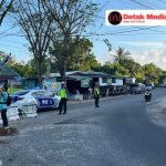 Polres Belitung Timur Terjunkan Personel Amankan Jalan Santai HUT Kab. Belitung Timur ke-23 Tahun