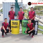 Wujudkan Program ASRI, Polres Belitung Timur Tebar Tong Sampah di Fasilitas Umum