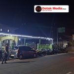 Pastikan Keamanan Ibadah Tarawih, Sat Samapta Polres Belitung Timur Gelar Strong Point Presisi