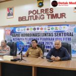 Gelar Rakor Lintas Sektoral, Polres Belitung Timur Siap Amankan Arus Mudik dan Hari Raya Idul Fitri 1447 H