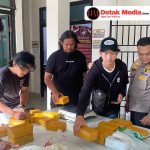 Polsek Selat Nasik Amankan Puluhan Kilogram Sabu Temuan Warga Dilaut Belitung