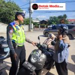 Satgas Ops Ketupat Menumbing 2026 Polres Beltim Laksanakan Patroli Dialogis di Pusat Keramaian Manggar