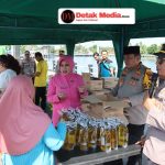 Polres Belitung Timur Gelar Gerakan Pangan Murah Serentak di Situ Kolong Minyak