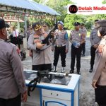 Tingkatkan Kedisiplinan, Kapolres Belitung Timur Pimpin Apel Pagi dan Sidak di Polsek Manggar