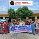 Tanamkan Tertib Lalu Lintas Sejak Dini, Sat Lantas Polres Belitung Timur Gelar Program ‘Polsanak’ di SDN 19 Manggar