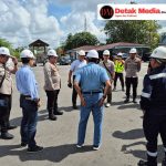 Kapolres Belitung Timur Dampingi Kunjungan Kerja Direksi MIND ID di Gudang PT Timah Tbk