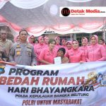 Kapolda Babel Bedah Rumah Warga Di Belitung Sambut HUT Bhayangkara Ke 80