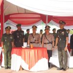 Kapolres Purwakarta Hadiri Sertijab Danyon Armed 9/Pasopati dan Tradisi Korps Prajurit Menarmed 1/Sthira Yudha