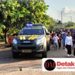 Kapolsek Gantung Hadiri Jalan Santai HUT ke-81 Kemerdekaan RI, Wujud Dukungan Terhadap Semangat Kebersamaan