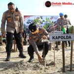 Polda Babel Kembali Gelar Aksi Penanaman Pohon Serentak, Komitmen Dukung Pelestarian Alam