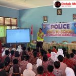 Satlantas Polres Belitung Timur Gelar Program Goes To School, Tanamkan Budaya Tertib Berlalu Lintas Kepada Pelajar SMPN 1 Damar