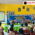 Sat Binmas Polres Belitung Timur Bersama Unit PPA Berikan Sosialisasi Anak Berhadapan dangan Hukum di SMP Negeri 2 Simpang Pesak