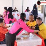 Momentum HKGB ke-74, Polres Beltim dan Bhayangkari Peduli Kesehatan Keluarga Besar Polri