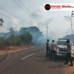 Lahan Kebun Seluas 1 Hektare Terbakar, Polres Beltim Pastikan Situasi Terkendali