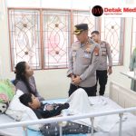 Kapolres Beltim Jenguk Arga Bocah 8 Tahun, Berikan Semangat Di Tengah Perjuangan Melawan Kanker Tulang